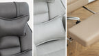 Swivel Ergonomic Office Chair, Technology Leather  High Back Office Chair with Lumbar Support Headrest, Sedentary Comfortable