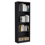 Hialeah 3 Piece Home Bookcase set, 74' Wide with 10 Shelves and Two Double-Door Cabinet ,  Living Room Set Set  Black | Premi