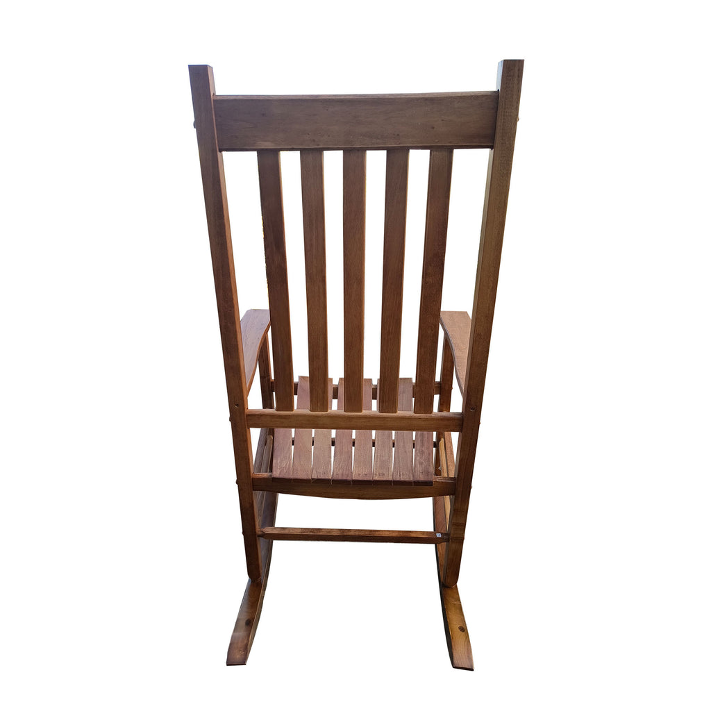 BALCONY PORCH Adult Rocking Chair Brown Solid Wood - Grand Goldman Shop