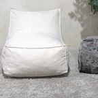 Ettie 3 Ft. Water Resistant Fabric Bean Bag Chair, Khaki, Soft and Durable - Grand Goldman Shop