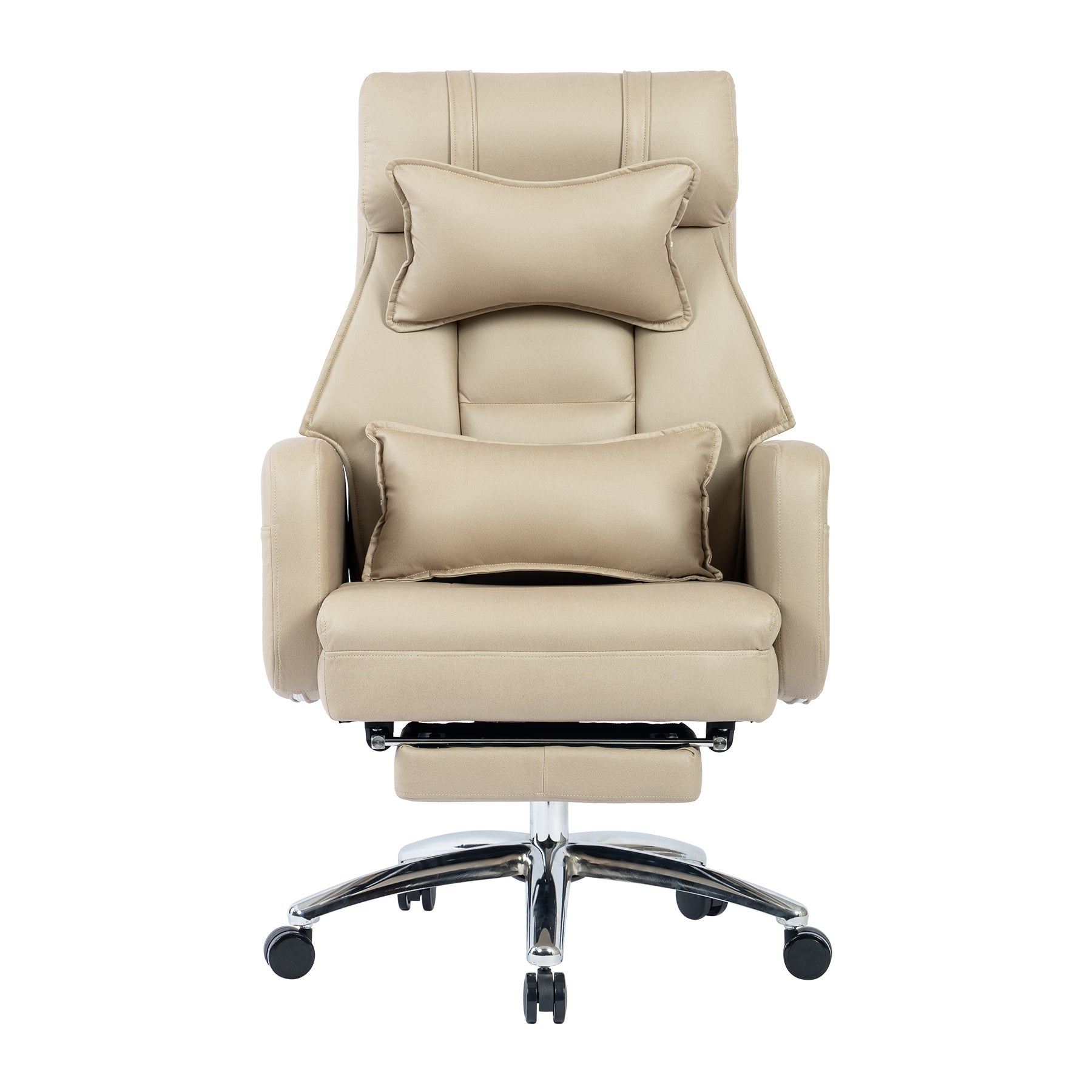 Swivel Ergonomic Office Chair, Technology Leather  High Back Office Chair with Lumbar Support Headrest, Sedentary Comfortable