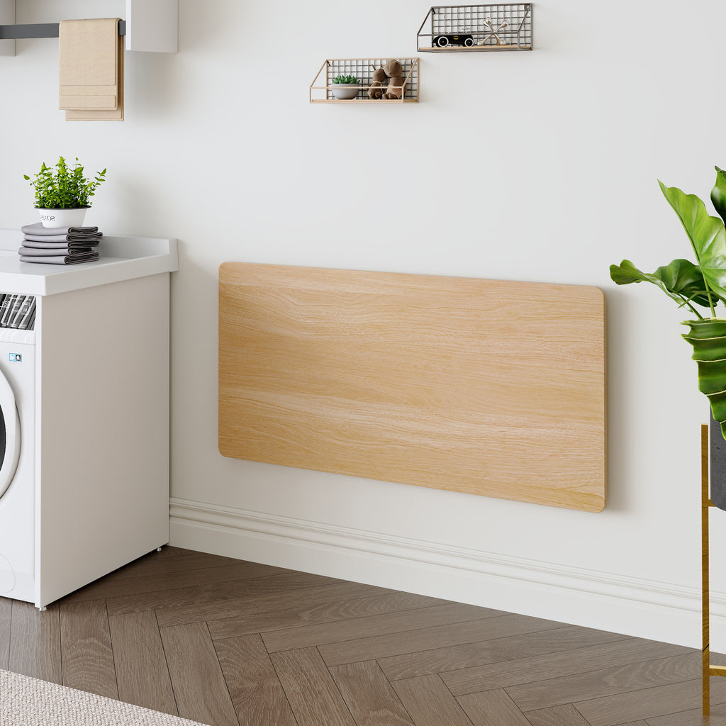 Laundry Room Folding Table Wall Mounted Folding Table for Small Spaces,Fold Down Desk,Workbench,Addition to Garage & Shed/Home Office/Laundry Room/Home Bar/Kitchen & Dining Room,45*22*6.5 inches. - Grand Goldman Shop