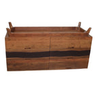 59x16.5x31' Sierra Six Drawer Sideboard, Wood Credenza/Cabinets/Chests/Nightstands - Grand Goldman Shop