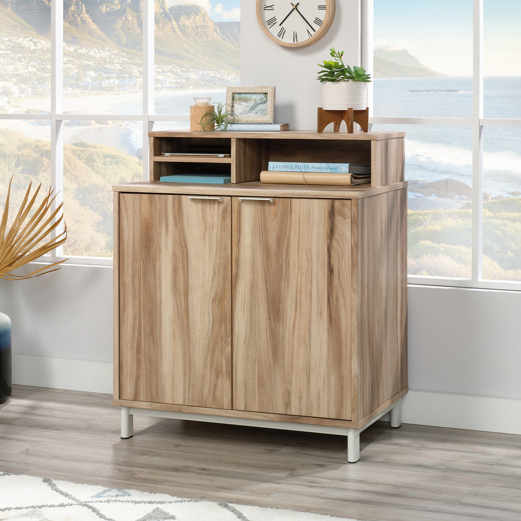 Organizer Hutch with Bookcase, Brown finish - Grand Goldman