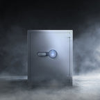 Biometric Fireproof Safe 4.48 Cubic Ft White Steel Secure Storage - Grand Goldman