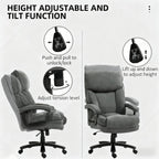 Office Chair with Plush Padding & Smooth Swivel for All-Day Work & Relaxation | Premium Home Decor - Grand Goldman