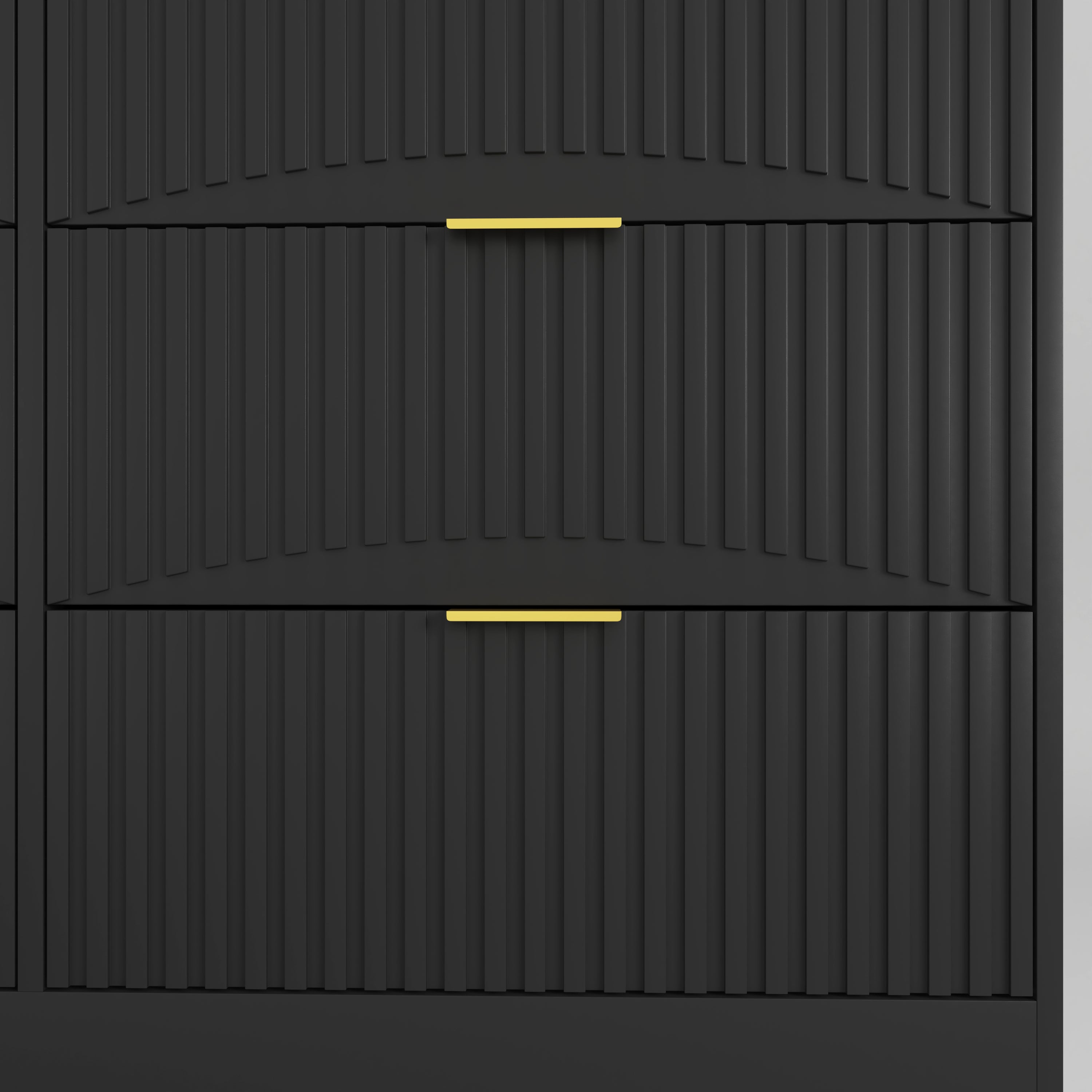 Modern 8 Drawers Dresser Chests for Bedroom,47.2' Wide Wood Chest of Drawers with Gold Metal Handle,Drawer Organizer for Bedroom,Living Room,Hallway and Entryway,Black - Grand Goldman Shop