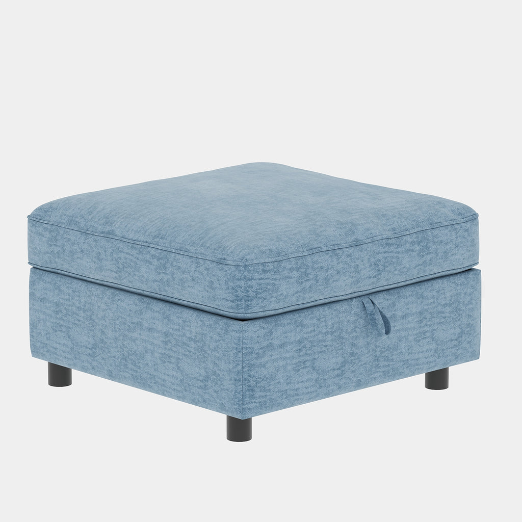 Armless Seat for Modular Sectional Sofa, Convertible Sofa Seat With Storage, Sleeper Sectional Sofa Set, Fabric Flexible Modular Combinations for Living Room(2PCS) - Grand Goldman Shop