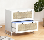 2 Drawer File Cabinet with Adjustable Hanging Bar for Letter,Lockable Filing Cabinet