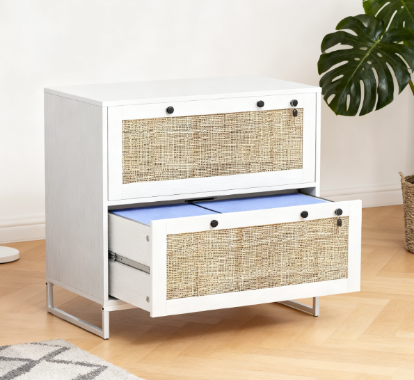 2 Drawer File Cabinet with Adjustable Hanging Bar for Letter,Lockable Filing Cabinet