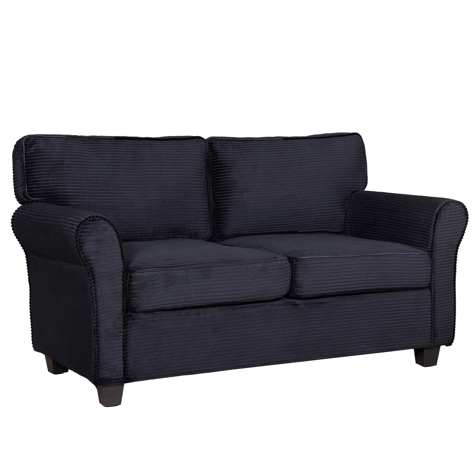 57' Modern 2-Seater Corduroy Sofa With Removable Backrest & Seat Cushions,Padded Armrests,High Rebound Sponge Filled with Solid Wood and Composite Frame,Easy Assembly For Living Room,Bedroom,Office. - Grand Goldman Shop