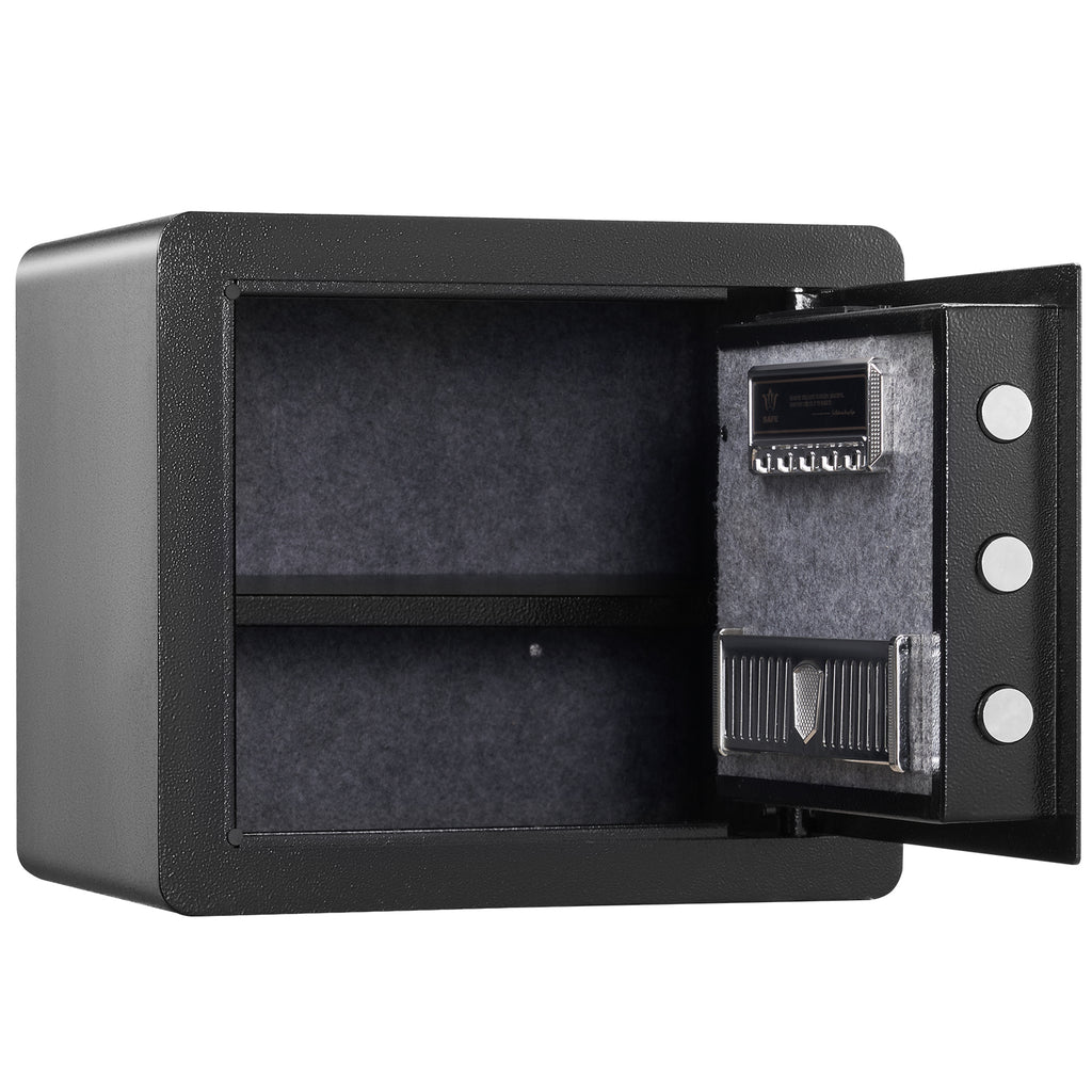 Safe 1.2 Cubic Feet Home Safe Steel for Cash Gold 15.8x11.8x13.8 inch - Grand Goldman