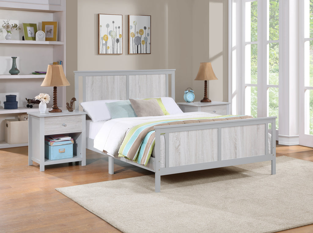 Connelly Reversible Panel Full Bed Gray/Rockport Gray | Premium Home Decor - Grand Goldman
