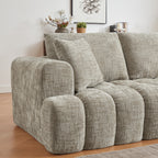 Chenille L-Shape Luxury Sectional Oversized Sofa,Mnimalist Design,Comfy Sleeper Couch for Living Room,Apartment&Reception Spaces,No Assembly Required - Grand Goldman Shop