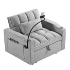 Convertible Sleeper Chair Sofa Bed Adjustable Pull Out Sleeper Chair Bed Multi-Pockets Folding Sofa Bed for Living Room Bedroom Small Space,3-in-1 Sofa Bed - Grand Goldman Shop