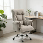Reclining Desk Chair with Rolling Wheels,High Back Office Chair | Premium Home Decor - Grand Goldman
