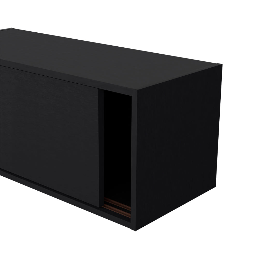 Wall Cabinet Bliss, Office, Black - Grand Goldman