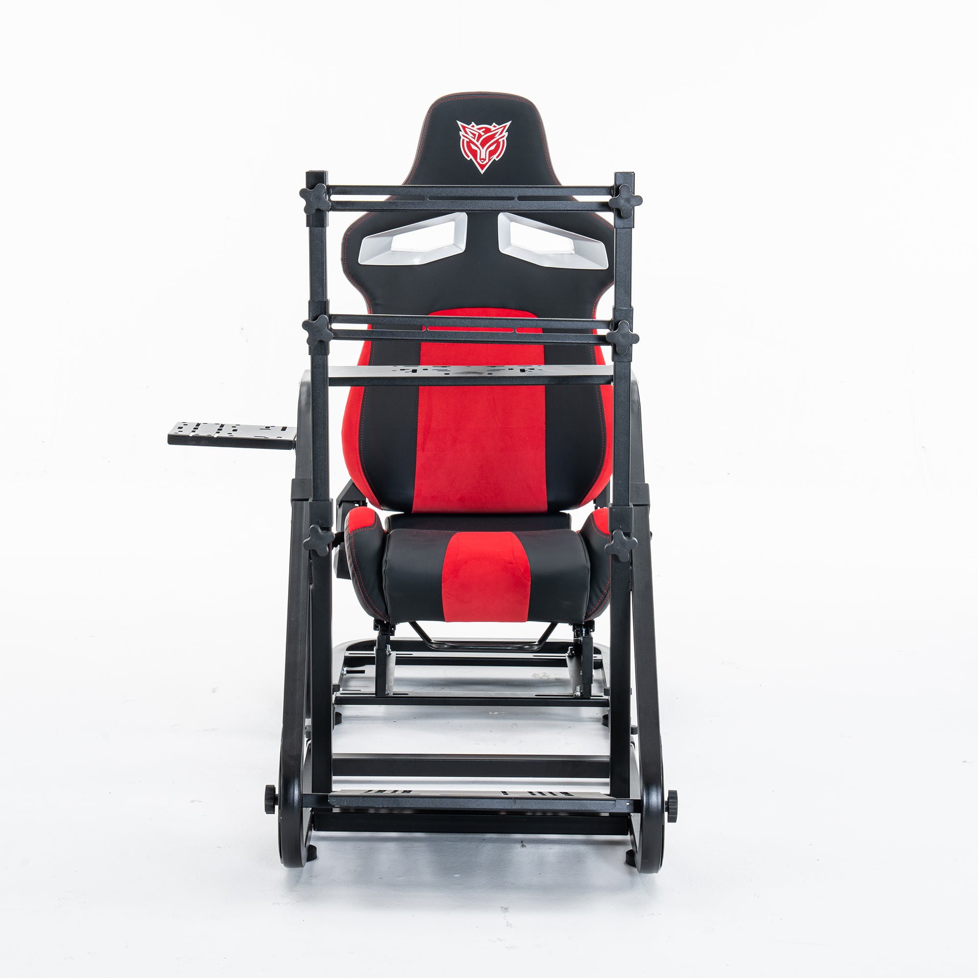 Enhanced and stable racing wheel cockpit, compatible with Fanatec, PXN, Thrustmaster, and Logitech adjustable driving simulat