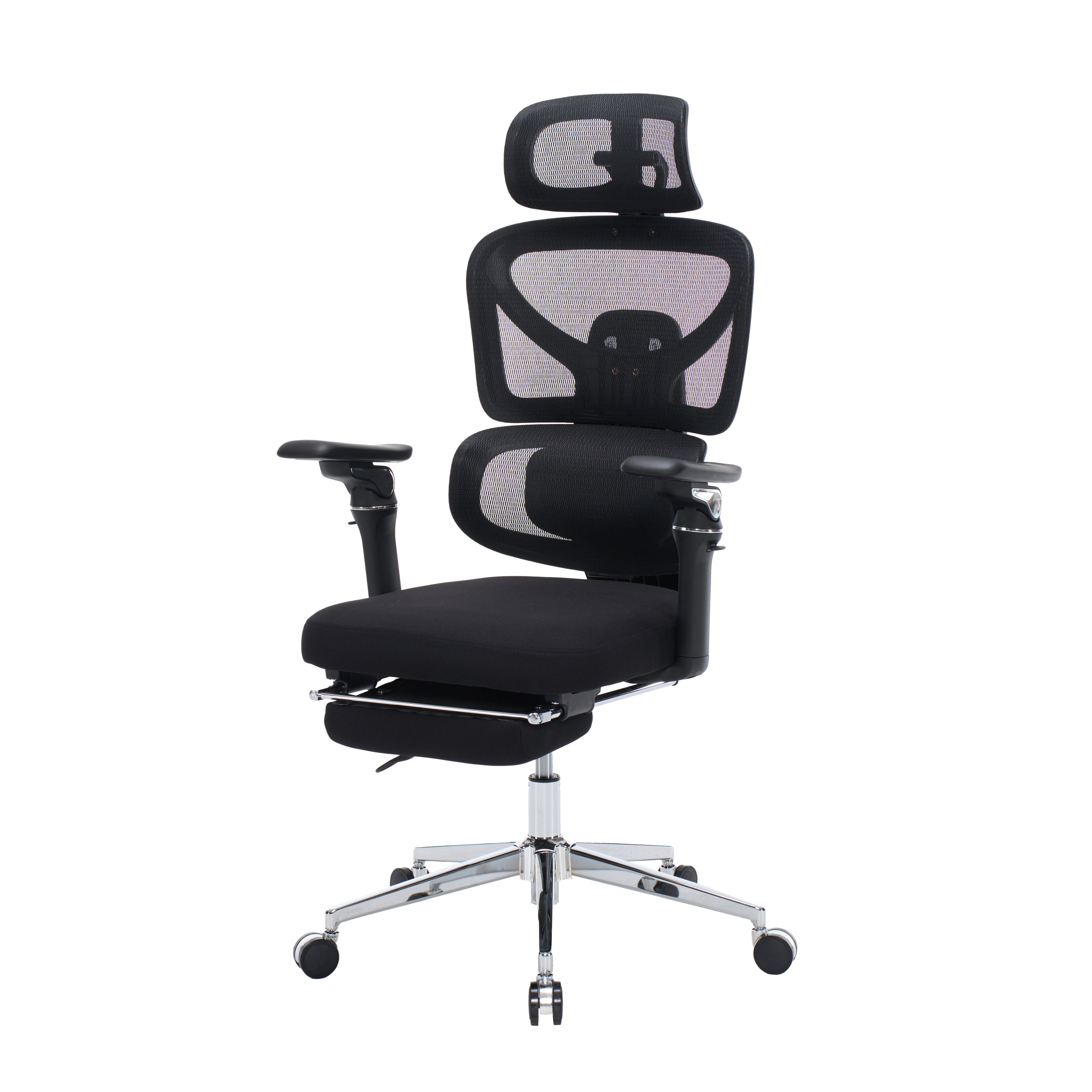 Ergonomic Home Office Desk Chair with Massage Lumbar Support,4D Headrest & 5D Armrests, Adjustable Back High and Seat Depth(B