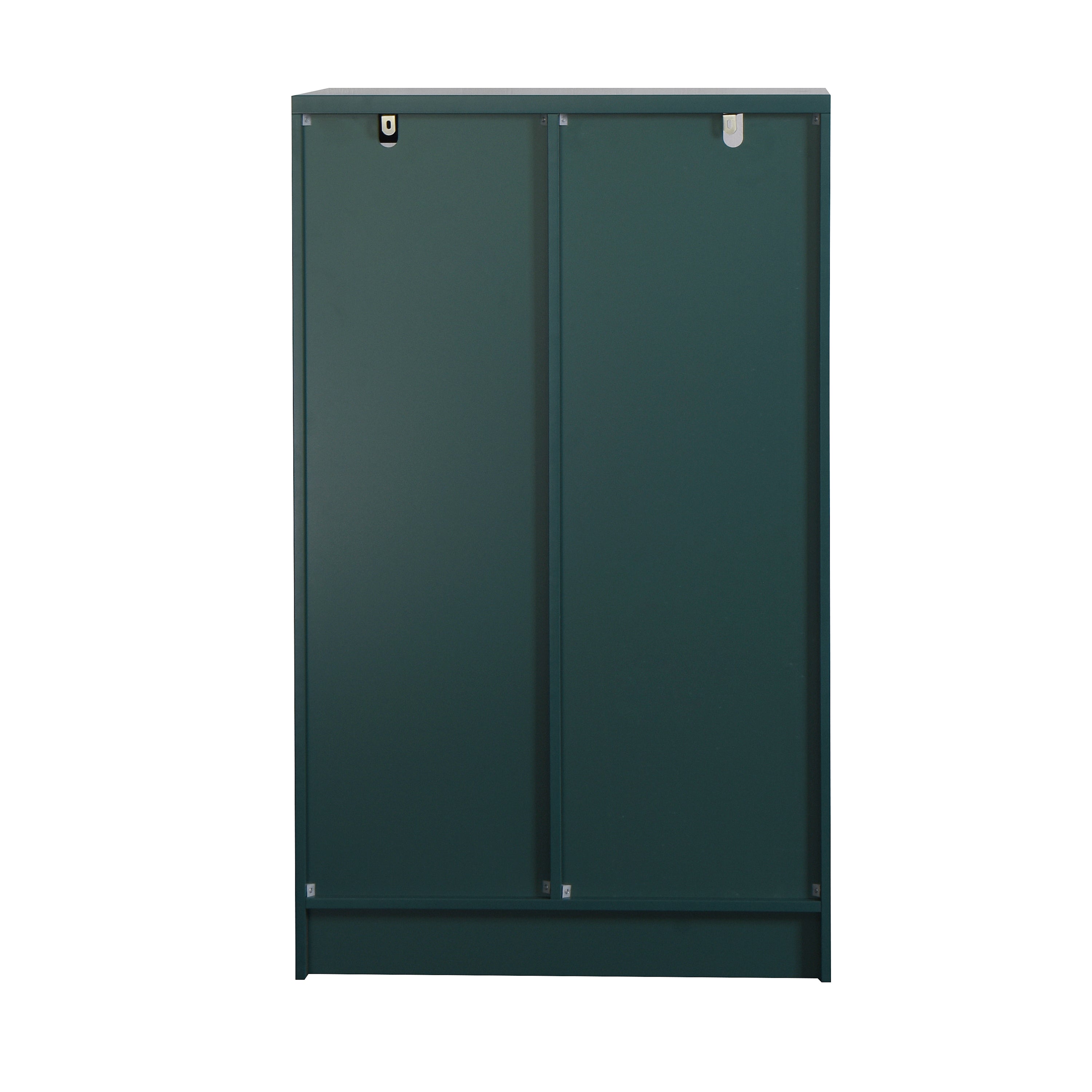 Modern MDF Painted Cabinet with Glass Doors and Drawer, Green, Bedroom Living Room Storage - Grand Goldman Shop