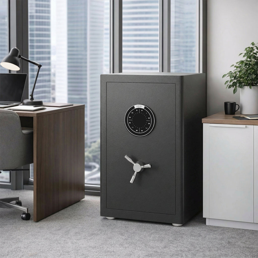 2.8 Cu Ft Large Home Safe with Fireproof Bag, Heavy-Duty Steel Construction, Digital Keypad, 10mm Door & 28mm Bolts, Removabl