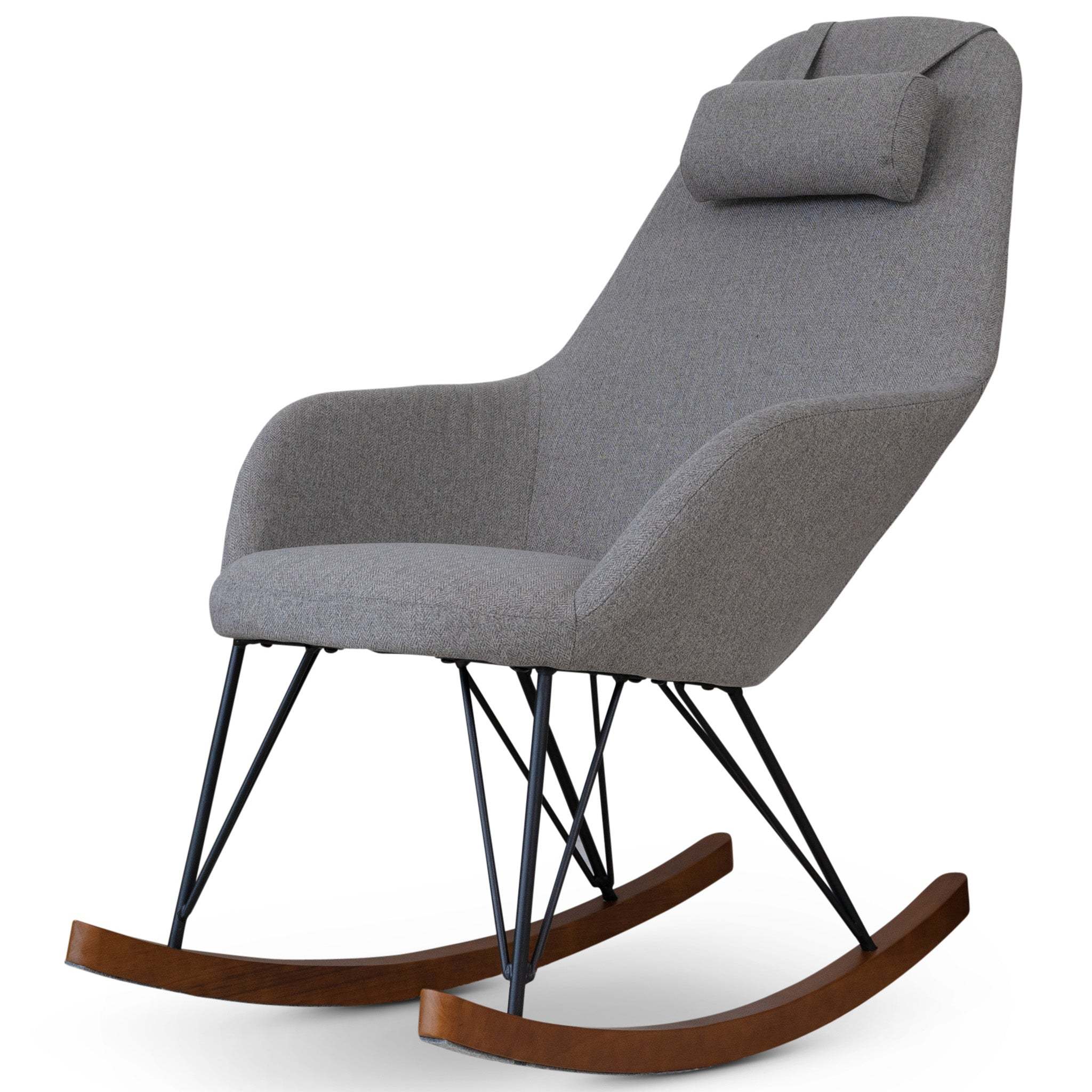 Chloe Mid Century Modern Rocker Livingroom And Bedroom Chair - Grand Goldman Shop
