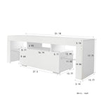 Entertainment TV Stand, Large TV Stand TV Base Stand with LED Light TV Cabinet. - Grand Goldman Shop