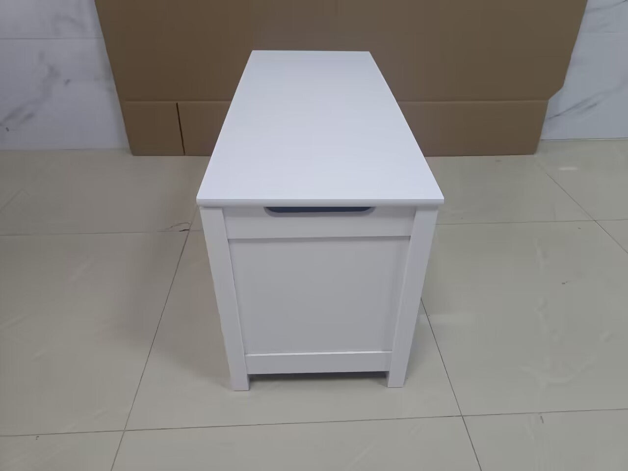 Kids Wooden Toy Box Storage with Safety Hinged Lid for Ages 2+ (White) | Premium Home Decor - Grand Goldman