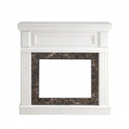 Only Mantel (NOT INCLUDED 23' FIREPLACE) -White,41.34'W*14'D*40'H - Grand Goldman Shop