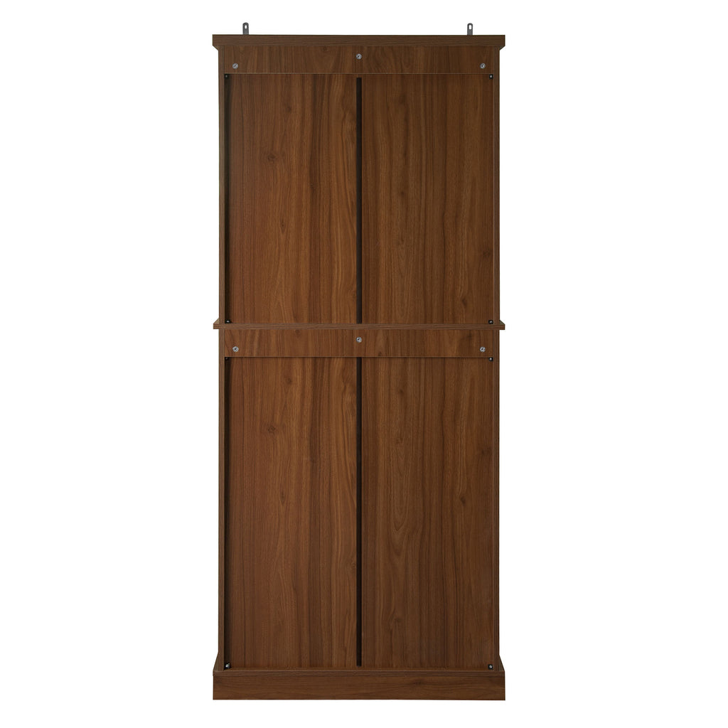 4 Door Cabinet with 1 Drawer, with 4 Adjustable Inner Shelves, Storage Cabinet - Grand Goldman Shop