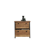 Lateral File with Bold Design, Oak finish | Premium Home Decor - Grand Goldman