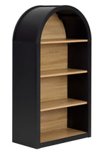 4-Tier Black Arched Bookshelf, 43' Tall Arched Bookcase with Storage Shelves - Grand Goldman Shop