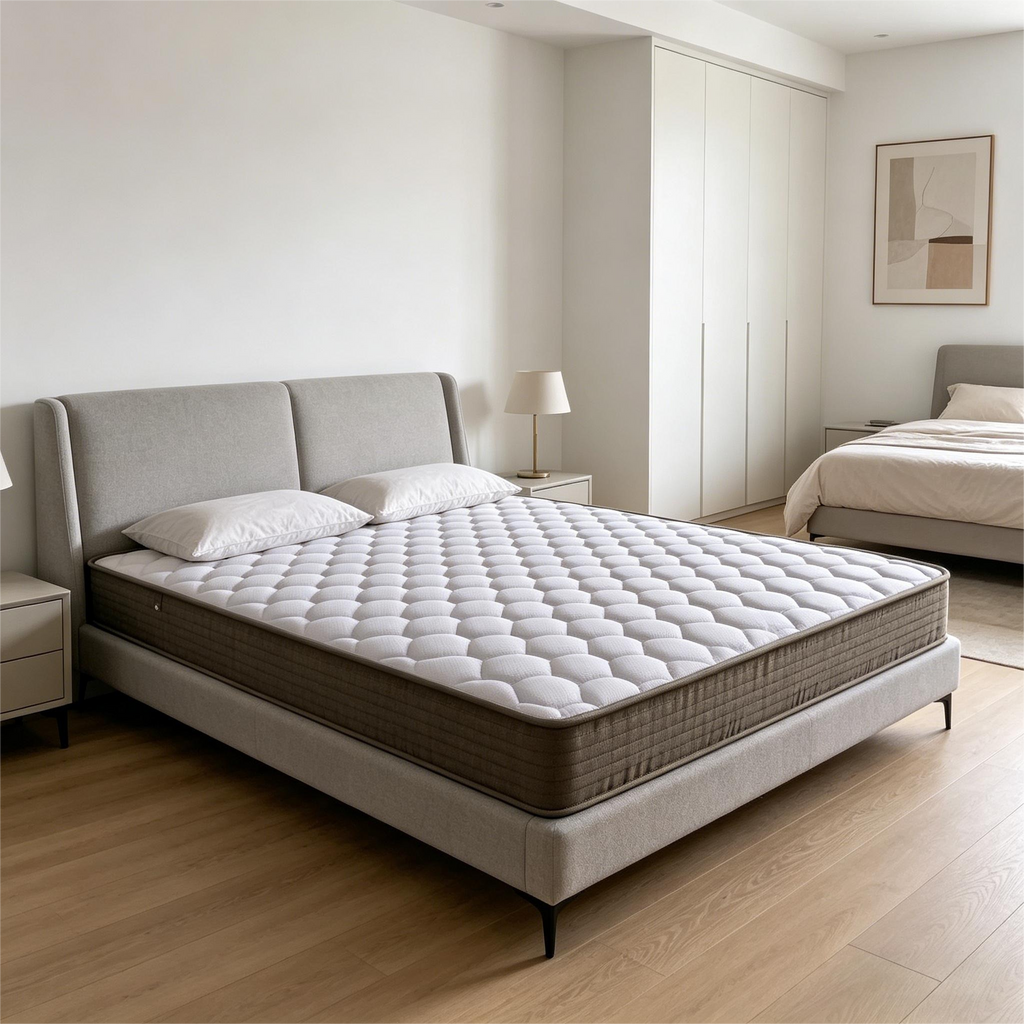 6 Inch Soft-Medium Firmness Pocket Spring Mattress - Pocket Coil Mattress, Twin size. - Grand Goldman Shop