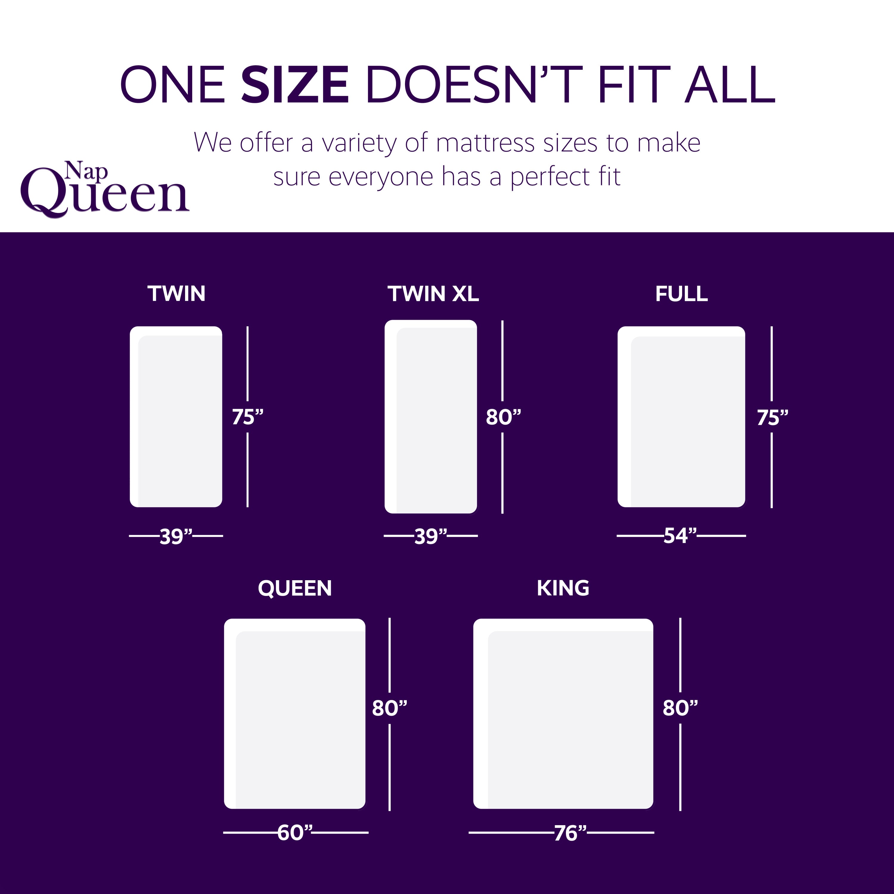 NapQueen 8 inch Twin XL size Memory Foam Mattress - Grand Goldman Shop