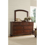 Baltimore Queen 4 Piece Bedroom Set Made With Wood in Dark Walnut - Grand Goldman Shop