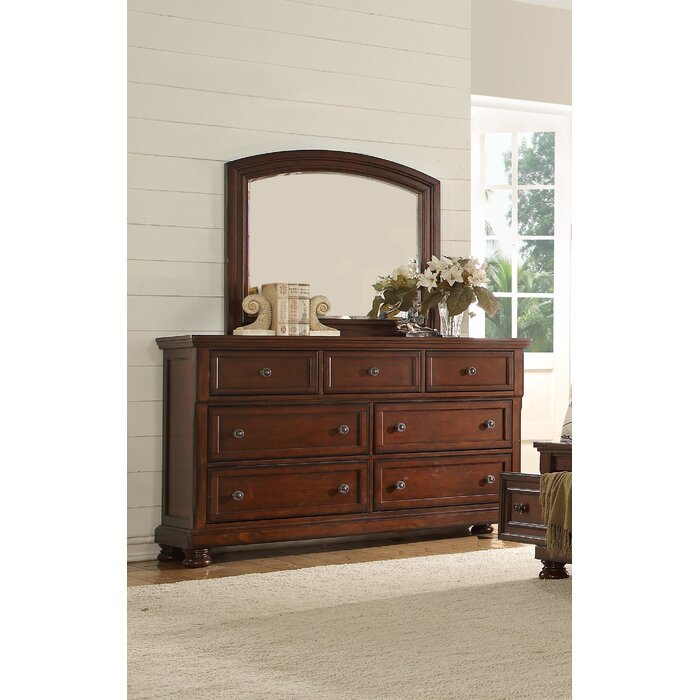 Baltimore Queen 4 Piece Bedroom Set Made With Wood in Dark Walnut - Grand Goldman Shop