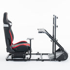 Enhanced and stable racing wheel cockpit, compatible with Fanatec, PXN, Thrustmaster, and Logitech adjustable driving simulat