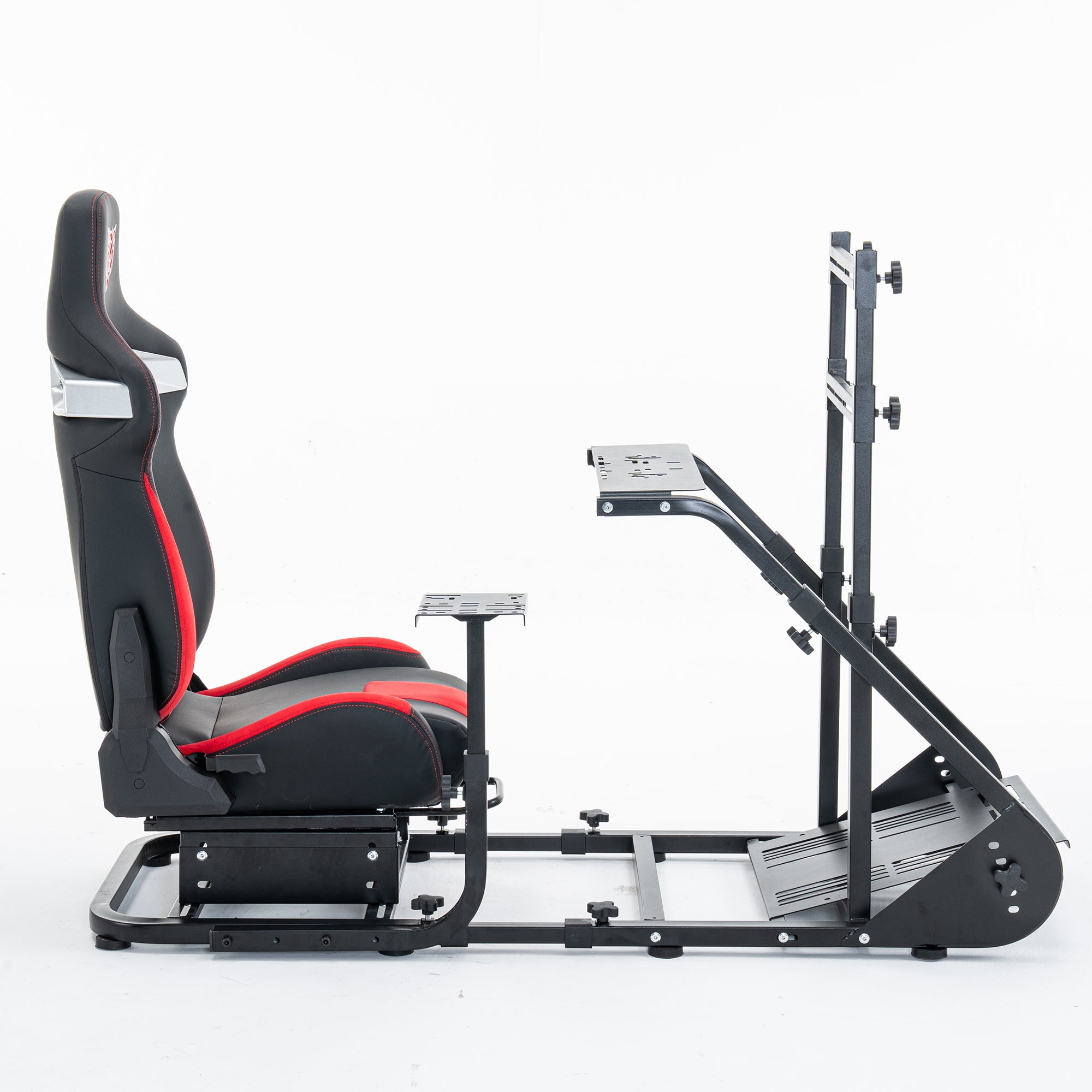 Enhanced and stable racing wheel cockpit, compatible with Fanatec, PXN, Thrustmaster, and Logitech adjustable driving simulat