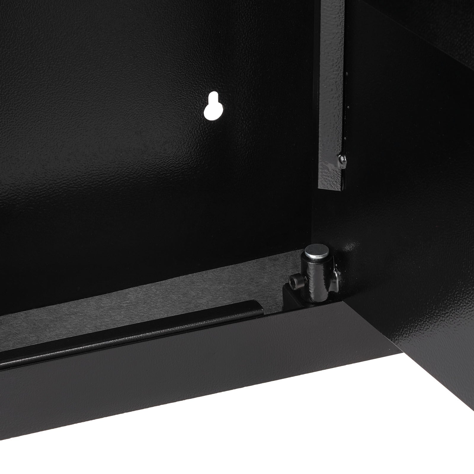 Wall Safe, 3-Tier Hidden Wall Mounted Safe with Password & Key, Q235 Cold-Rolled Steel In-Wall Box with LED Lighting, 2 Adjus