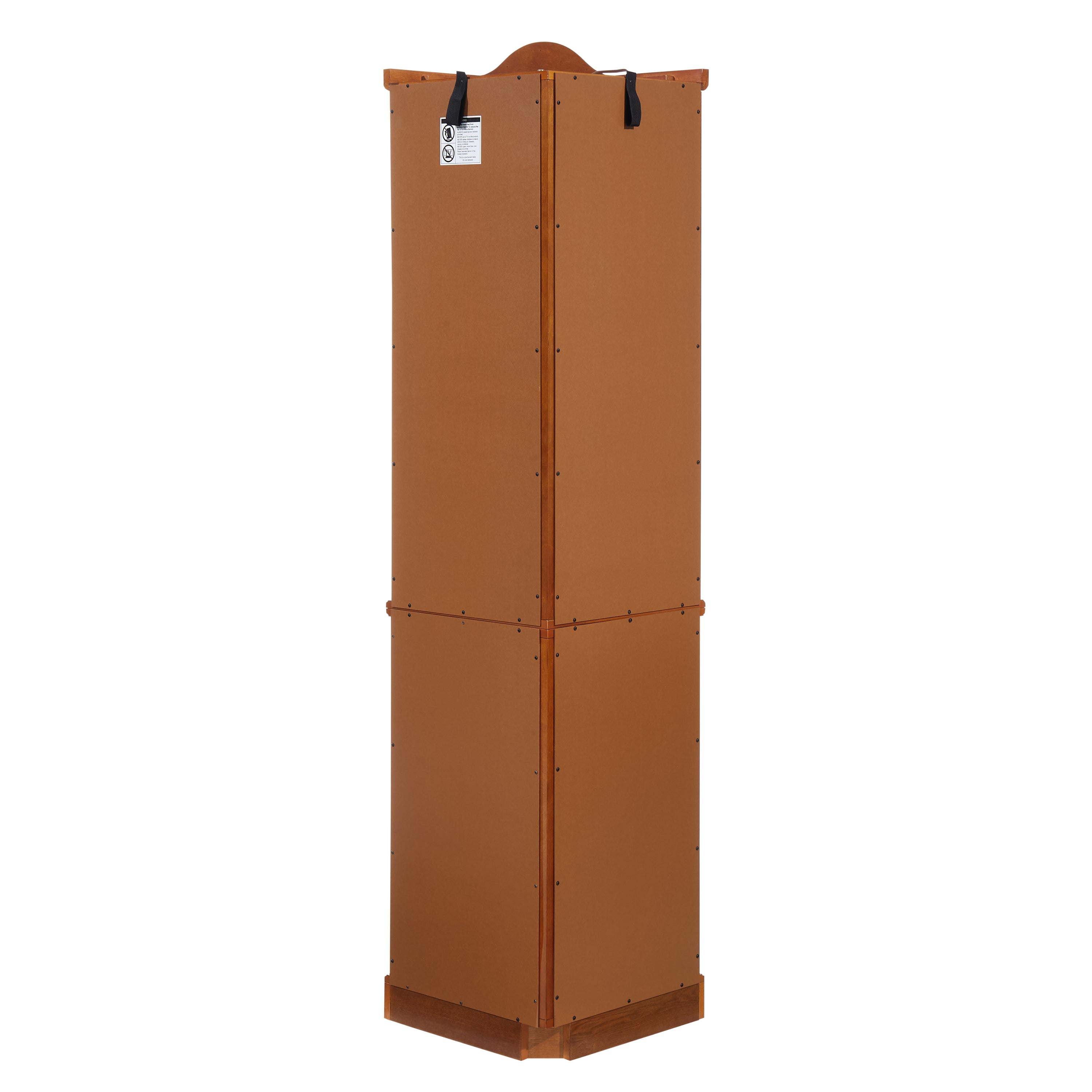 Glass Cabinet Lighted Corner Cabinet Corner Display Curio Cabinet, Glass Display With Light(Included)Bar Cabinet,Wine Cabinet with Adjustable Glass Shelves Carved Decoration OAK Light(Included) - Grand Goldman Shop