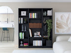 Davie 3 Piece Home Bookcase set, 60' Wide with 14 Shelves ,  Living Room Set Set  Black | Premium Home Decor - Grand Goldman