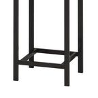 Modern Design Kitchen Dining Table, Pub Table, Long Dining Table Set with 3 Stools, Convenient Hanging Stool Design, Natural+Black,(Same SKU:W757P146463) - Grand Goldman Shop