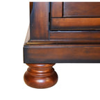 Baltimore Queen 4 Piece Bedroom Set Made With Wood in Dark Walnut - Grand Goldman Shop