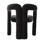 Contemporary Designed Velvet Fabric Upholstered Accent/Dining Chair /Barrel Side Chairs Kitchen Armchair for Living Room set of 2 (Black Velvet) - Grand Goldman Shop