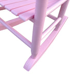 Children's Rocking Chair Light Pink Solid Wood Durable Indoor Outdoor | Premium Home Decor - Grand Goldman