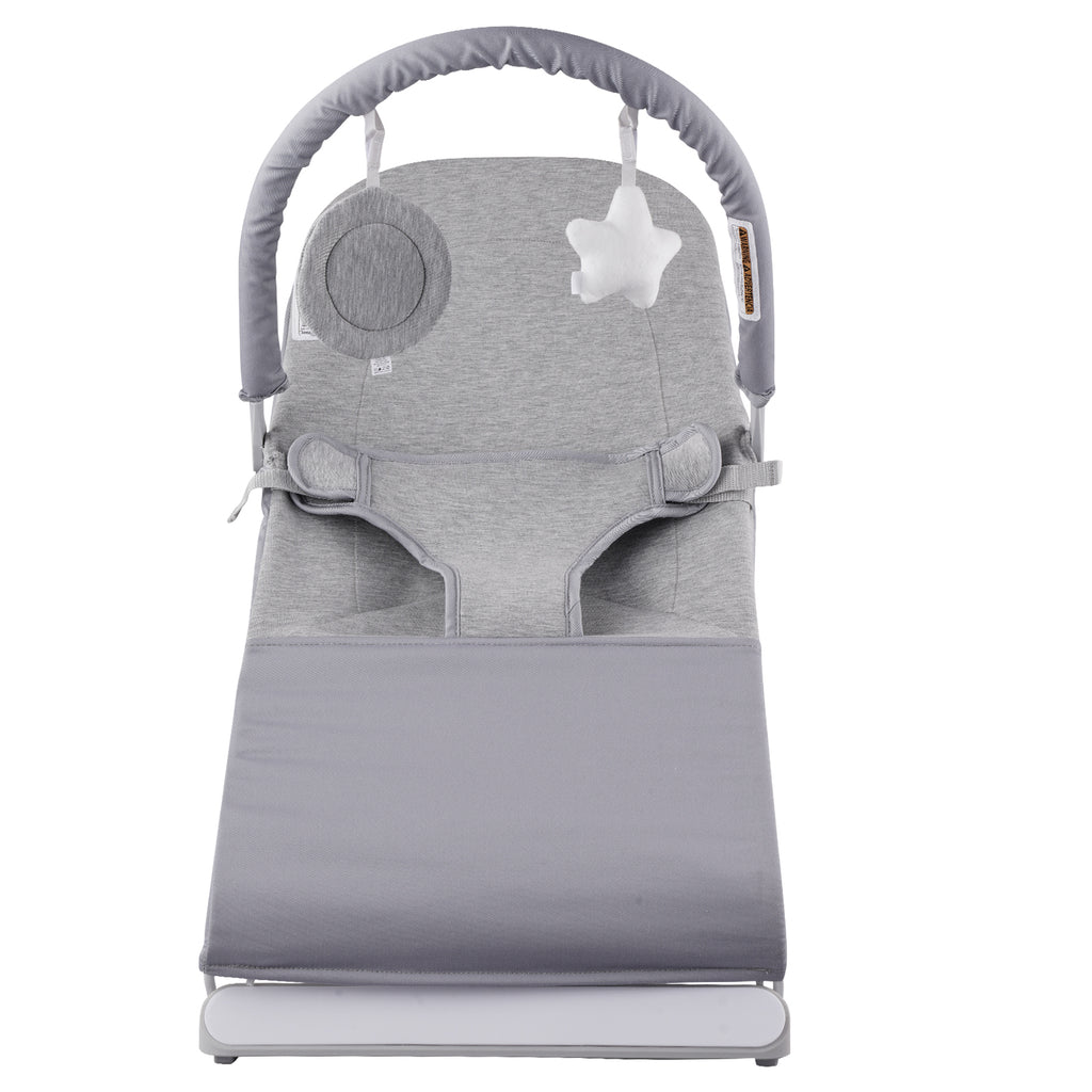 Baby Bouncer Folding Bouncer Seat Chair for Babies 0-9 Months with Toy Bar - Grand Goldman