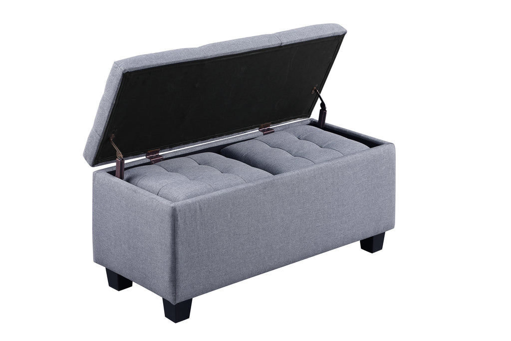 [VIDEO] Large Storage Ottoman Bench Set, 3 in 1 Combination Ottoman, Tufted Ottoman Linen Bench for Living Room, Entryway, Hallway, Bedroom Support 250lbs - Grand Goldman Shop