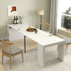 Modern Multifunctional Extendable Dining Table with Outlet, Space Saving Expanding Table with Storage for Party, Weddings, Meetings, Celebrations - Grand Goldman Shop