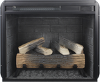 23 inch Infrared  heating electric fireplace insert, with log set & realistic flame, remote control with timer, overheating protection - Grand Goldman Shop