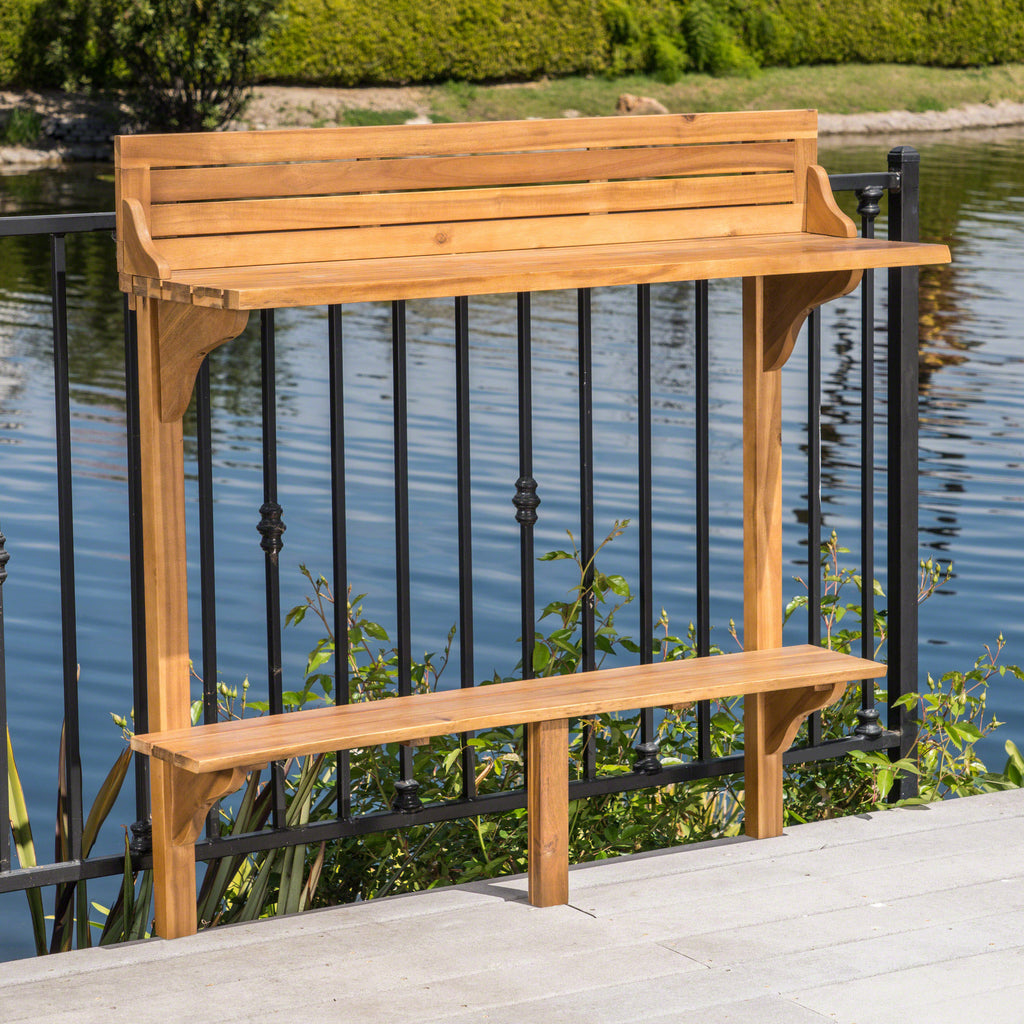 Wood BALCONY BAR TABLE - Grand Goldman Shop